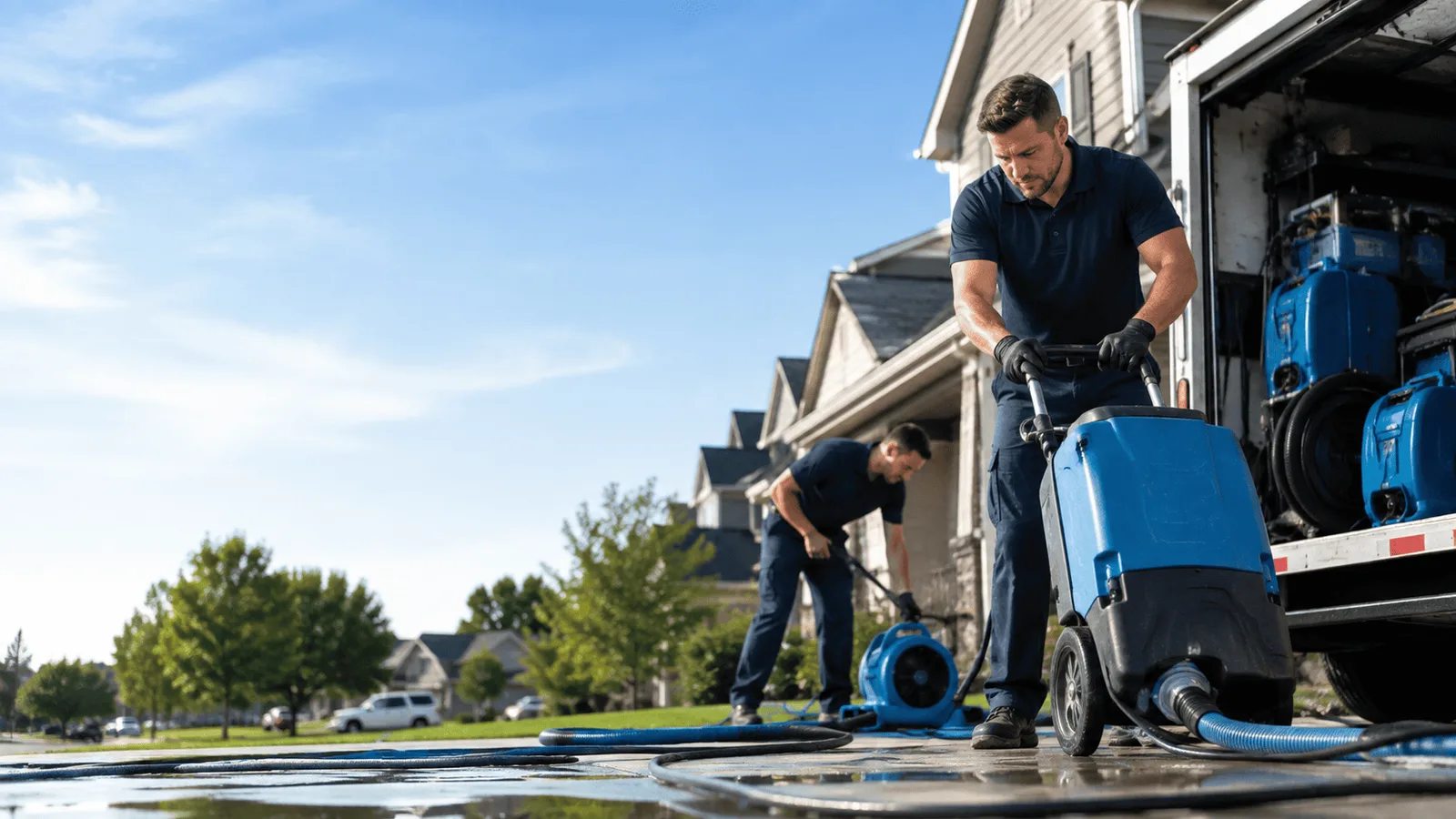 Dehumidification being performed in Gainesboro, TN